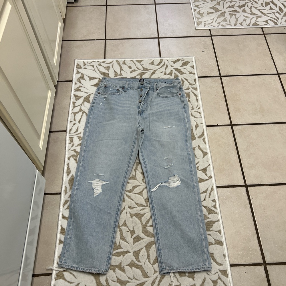 Light Blue Distressed Women Jeans
